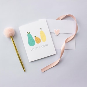Oh My Gourd | Autumn | Fall Season Card | Thankful - A2 Sized Greeting Card