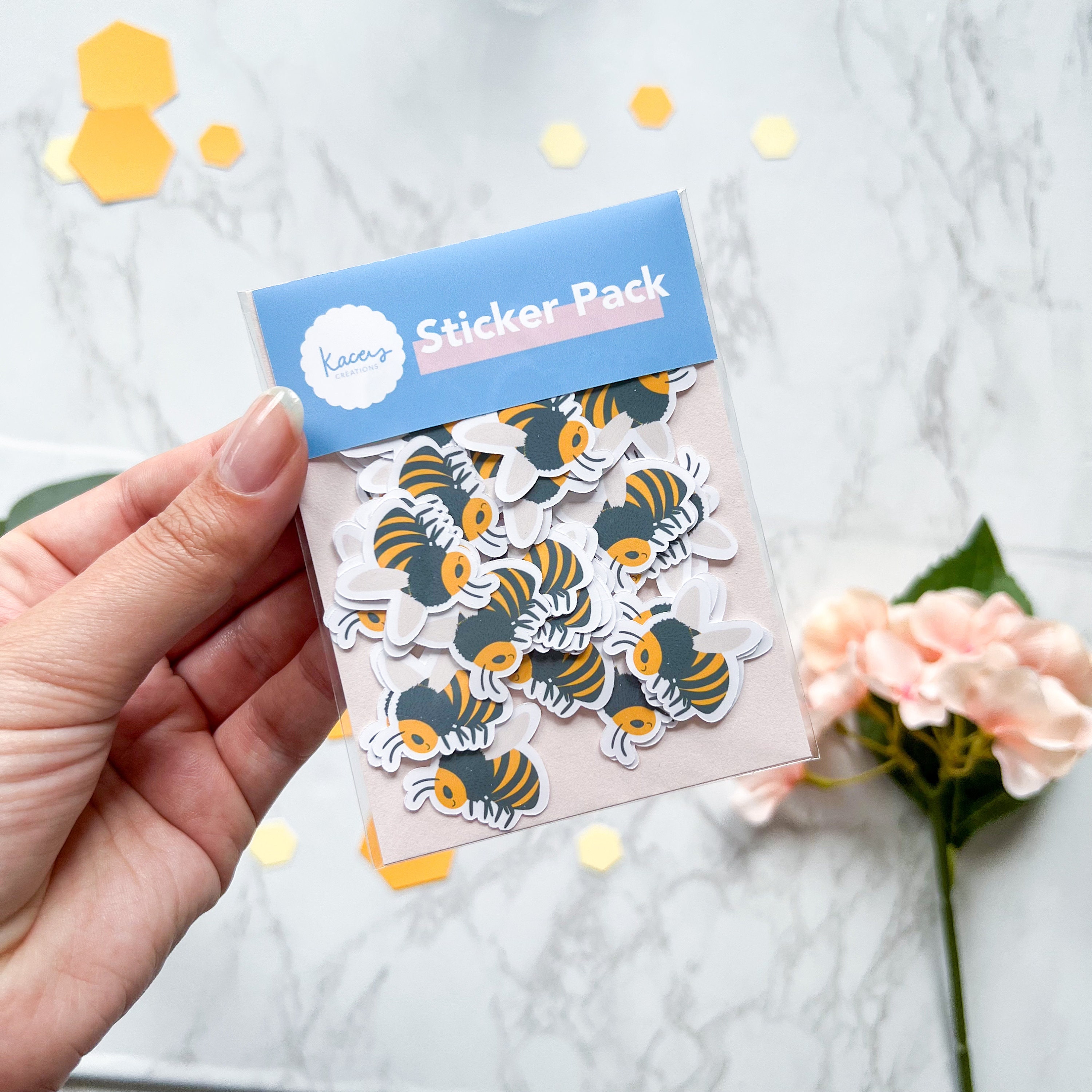 Bee Envelope Seal Stickers | Small 1" Cute Bees | Tiny Sticker ...