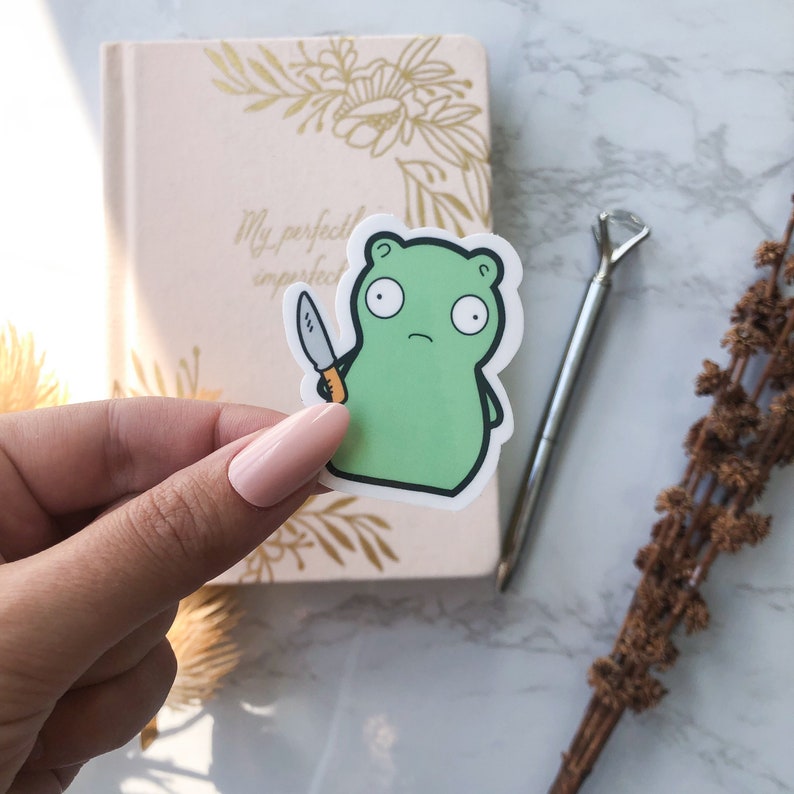 Bobs Burgers Kuchi Kopi Night Light With Knife Sticker Etsy