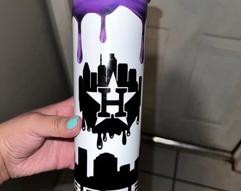 Houston Drip Cup Sublimation 20 oz vaso ser alguien houston texas bebió screwston htown