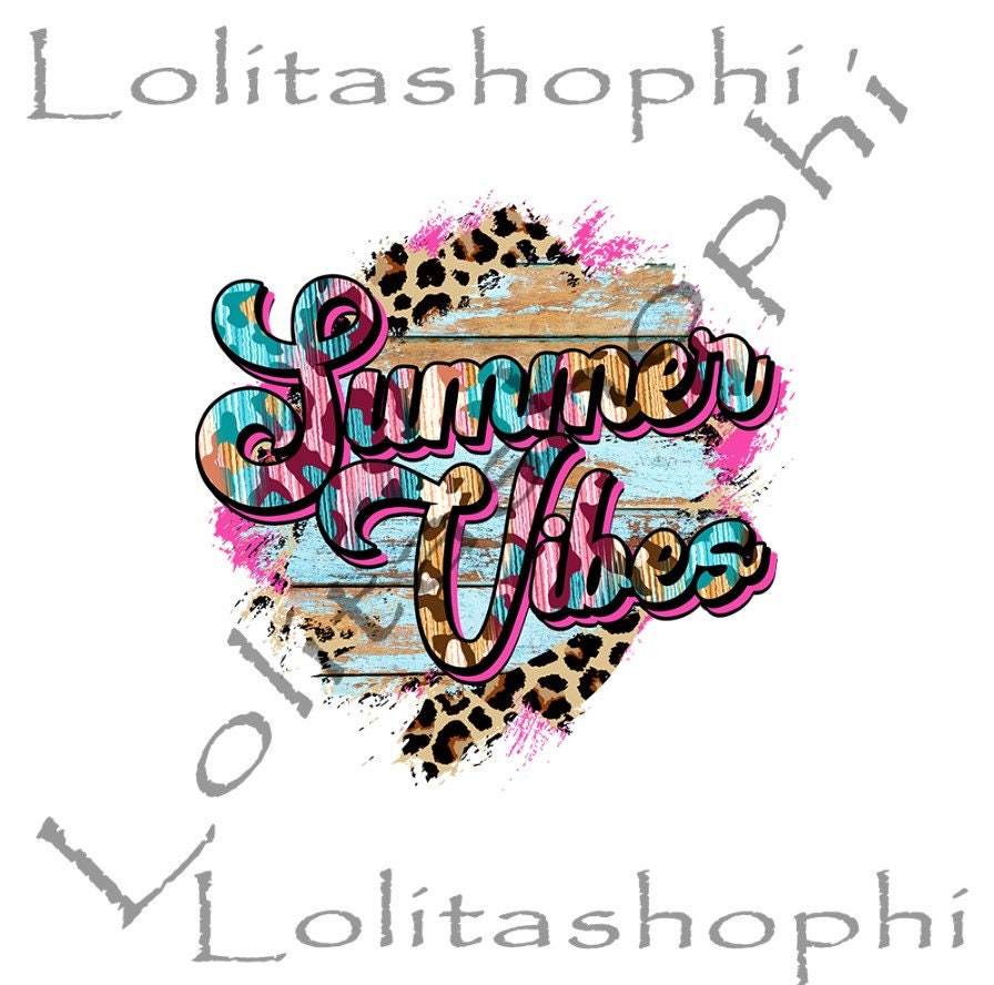Summer Vibes Png,Summer Cheetah Png,Retro Vintage Summer Vibes Png,Re…