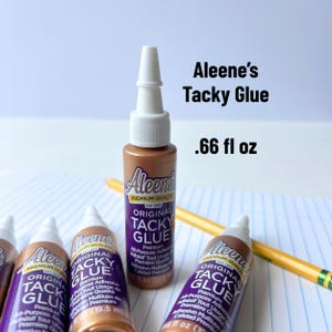 Aleene&#39;s original tacky glue 0.66 fl oz mini bottle all-purpose craft glue perfect for kids crafts easy handling by small hands