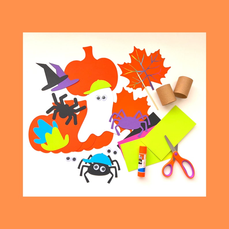 Halloween Craft Kit for Busy Kids Fun Fall Family Crafts With Pumpkins