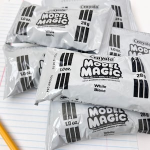 Model Magic white single Model Magic individual pack white modeling alternative air drying clay alternative class art supply kids craft easy