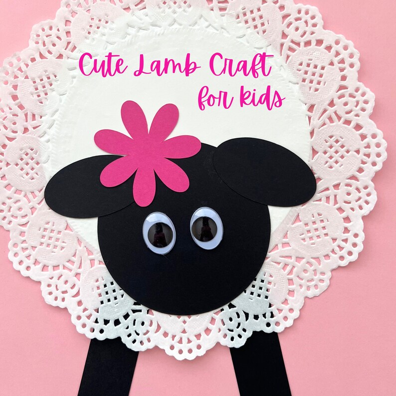 Easter Lamb Craft for Kids. Easy Sunday School Easter Craft. Christian