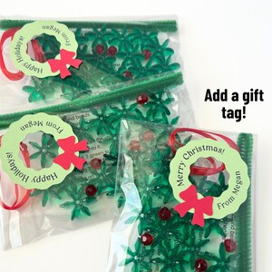 Christmas DIY ornament wreath Christmas craft kids bead wreath ornament Christmas craft kids holiday gift for teacher or stocking stuffer imagem 7