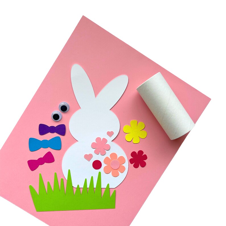 Bunny Craft Kids Easter Party Favor Spring Goodie Bag Easter Basket ...