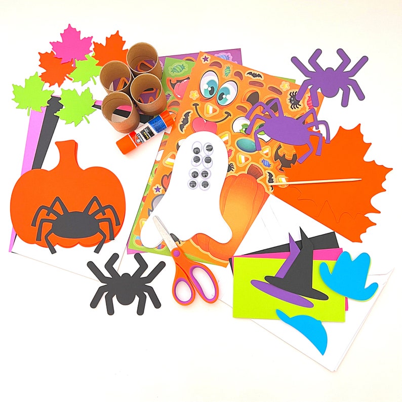 Halloween Craft Kit for Busy Kids Fun Fall Family Crafts With Pumpkins