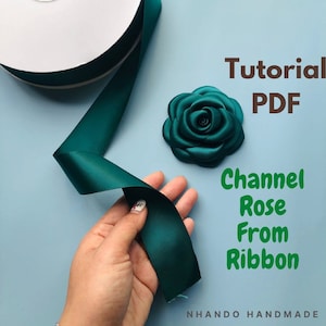 Tutorial CHANNEL ROSE Fabric Ribbon FLOWER Making Without -  Finland