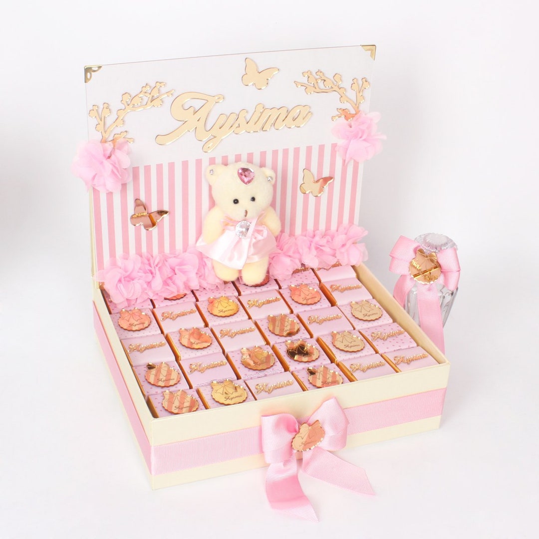 Baby Girl Chocolate Baby Chocolatebaby Favors Personalized Etsy