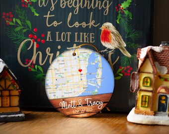 Personalized MAP ornament