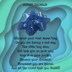 Printable POCKET DINO CARD (Digital Download)