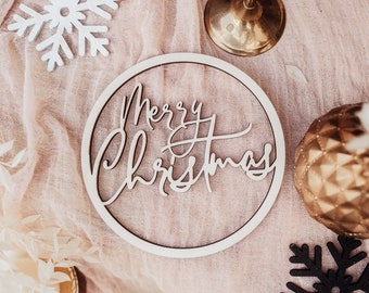Holzschild | Merry Christmas | Geschenk | Deko | Weihnachten | Weihnachtsdeko | Holz | Dekoring