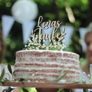 Cake topper baptism, communion, confirmation, cake topper, cake topper, personalised, baptism decoration image 5
