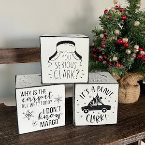 It’s a beaut Clark Christmas vacation quote funny Christmas sign Griswold national lampoons griswold family tiered tray Christmas