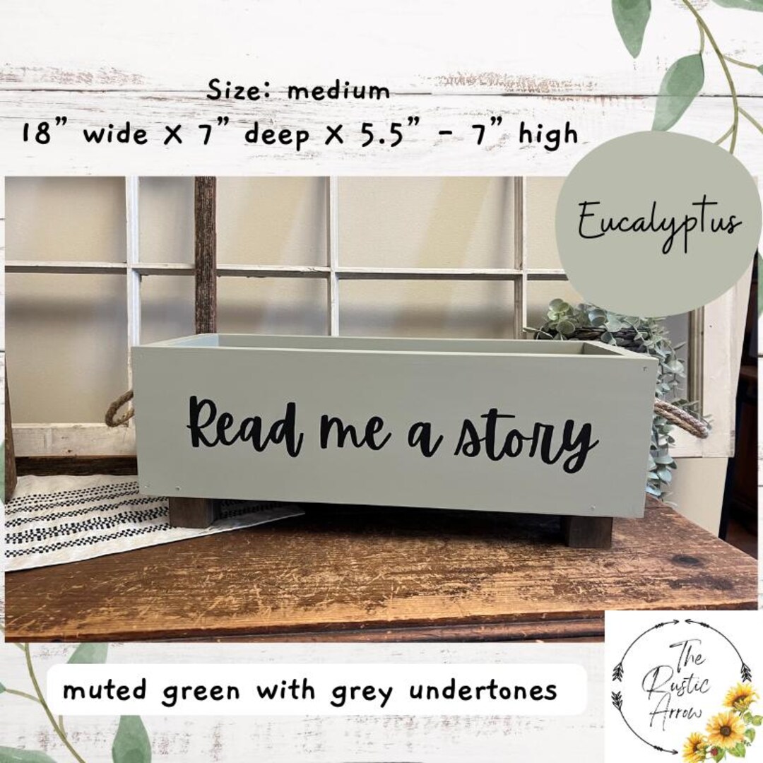 Read Me a Story, Baby's Library Box, Child Bookcase, Baby Book Box ...
