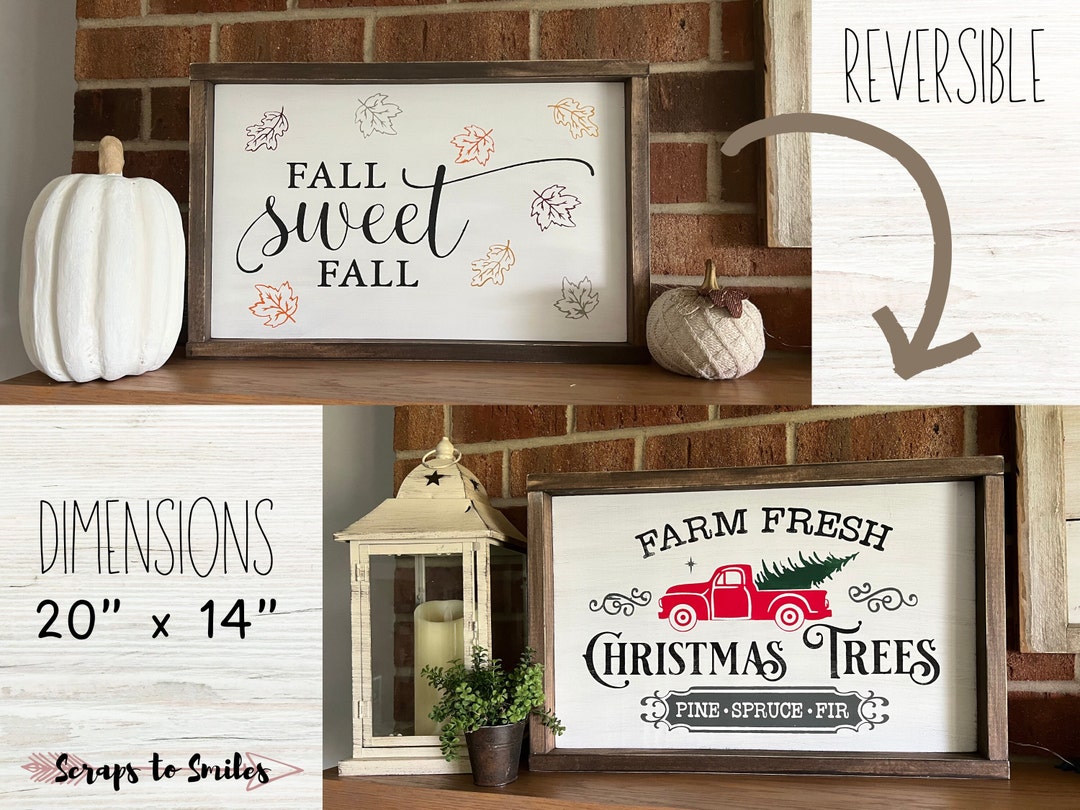 Fall Decor Signs Fall Farmhouse Decor Housewarming Gift Fall Wood Sign ...