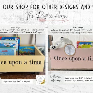 Children's library box, baby book box, book storage, nursery storage, baby girl gift, baby boy gift, bookcase, baby shower gift, kids books image 10