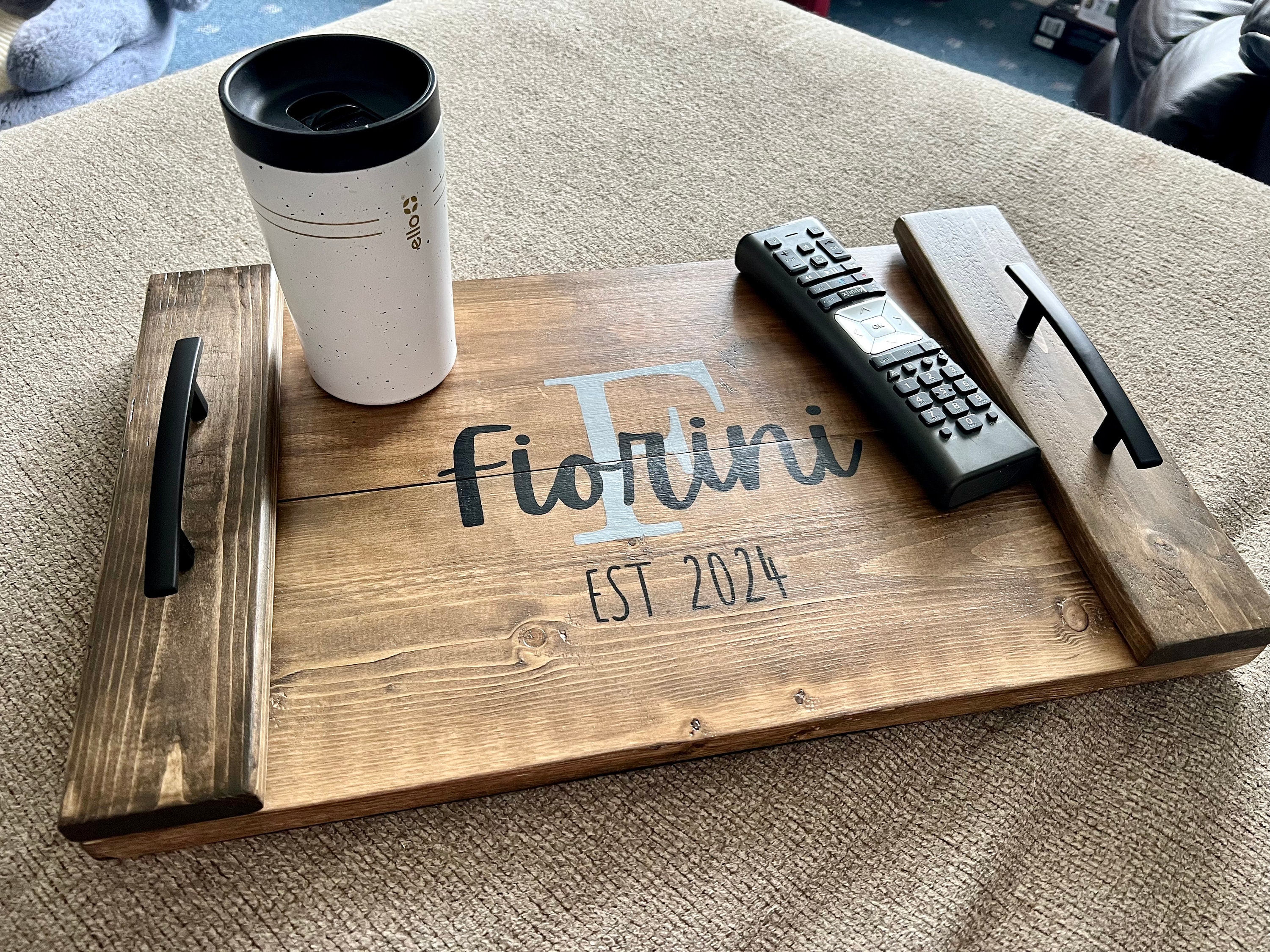 Custom Wood Handle Tray