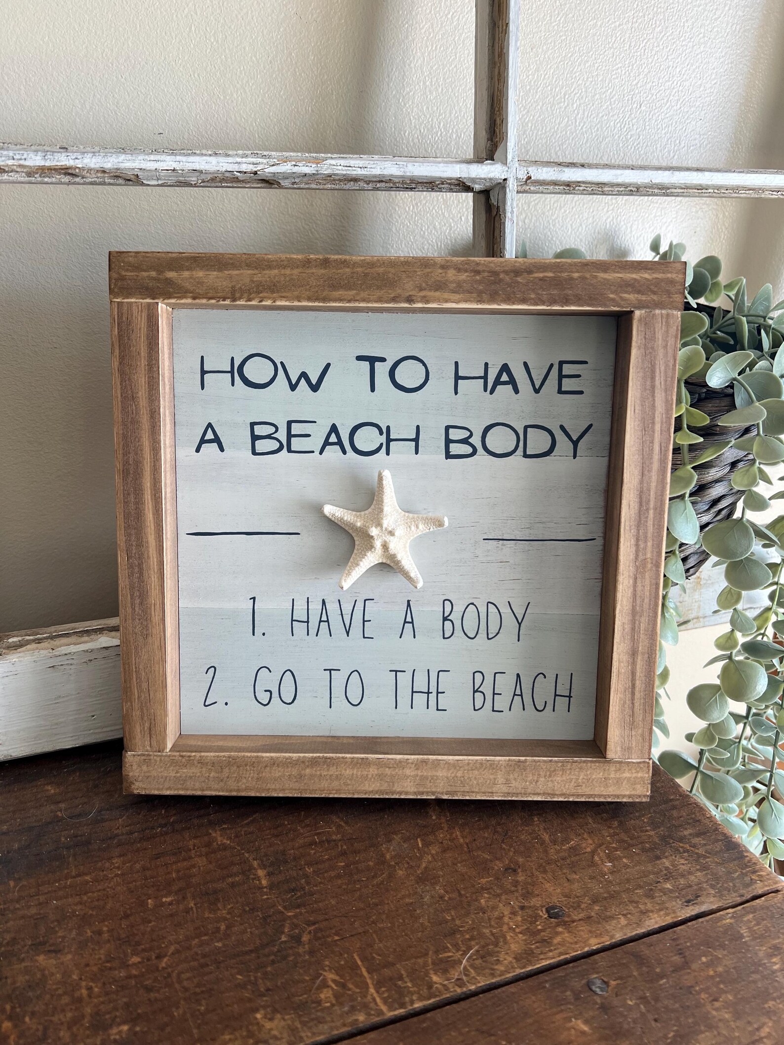Funny Beach Sign, Beach Decor, Gift for Beach Lover, a Beach Body ...
