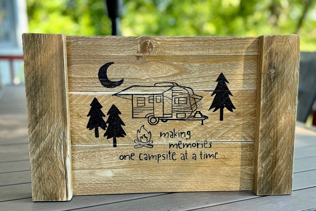 Camper Stove Cover, Rustic RV Decor, Stove Cover for Camper, Small