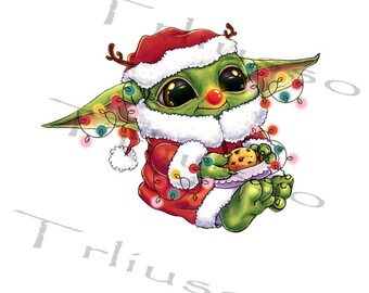 Yoda Baby Christmas Etsy Nederland