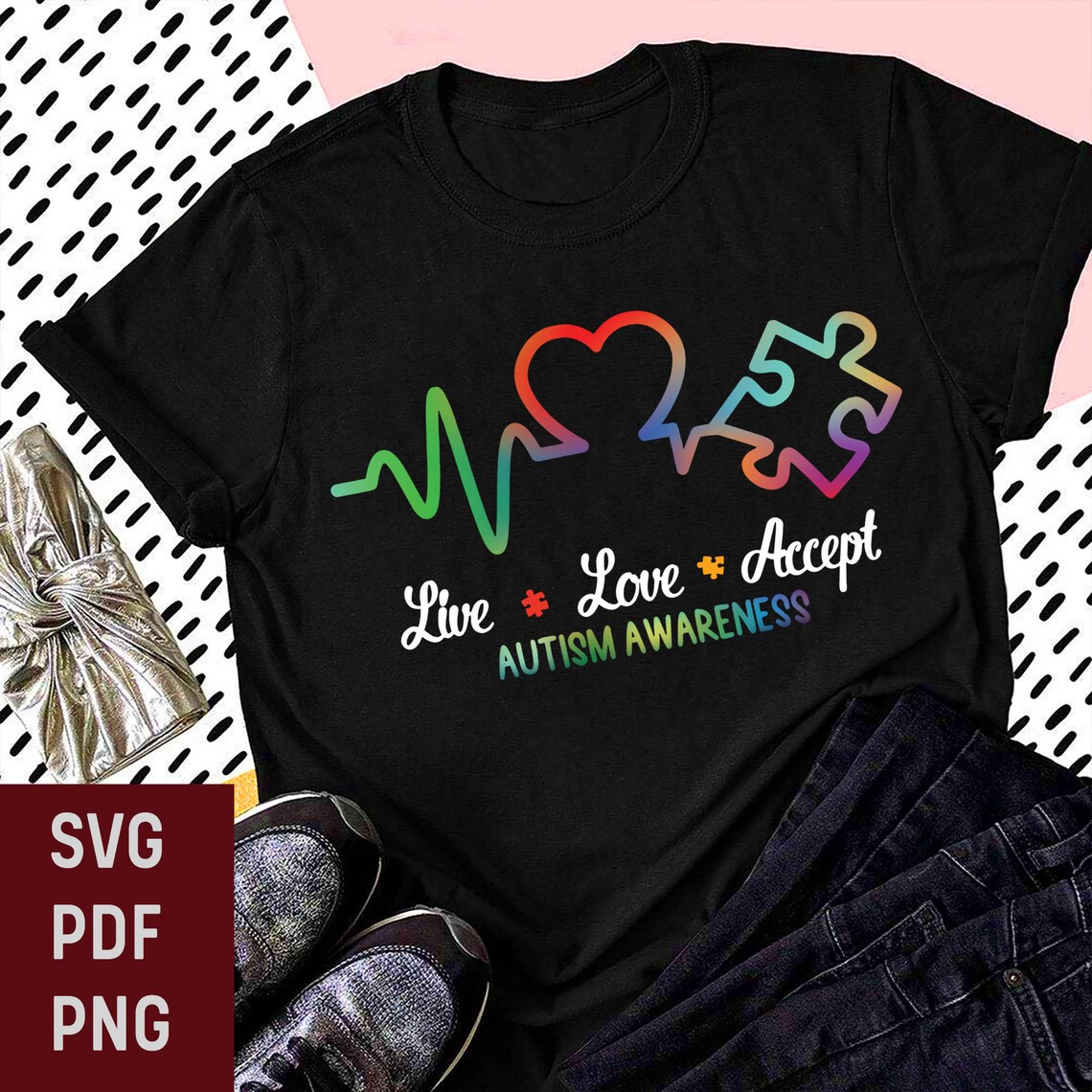 Download Live Love Accept Svg Autism Awareness Png Tie Dye Autism ...