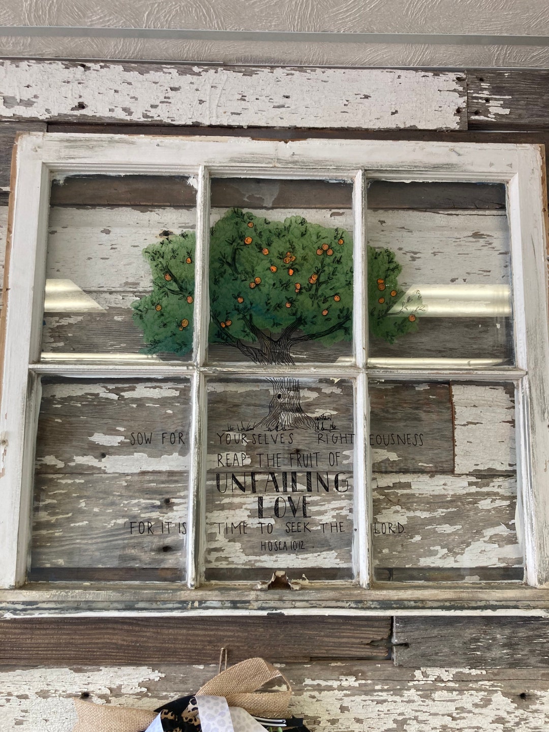 Unfailing Love Window Art Wall Hanging Etsy