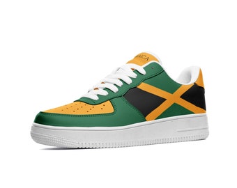 Custom Jamaica Shoes for Men & Women | Leather Jamaica Sneakers | Jamaica Flag Shoes