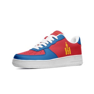 Mongolian Flag Shoes | Mongolian Gifts for Him & Her | Mongolian Clothes for Men and Women