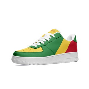 Republic of Congo Shoes | Brazzaville-Congolese Flag Sneakers | Congo Gifts for Men & Women