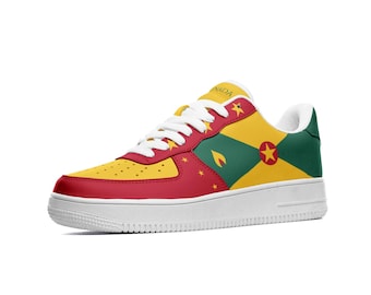 Scarpe con bandiera di Grenada / Regali Grenadiani per Lui e per Lei / Sneakers Grenada personalizzate