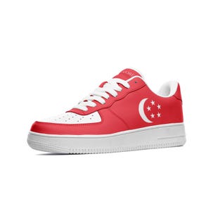 Singapur-Flaggen-Schuhe | Singapur Geschenke für Männer & Frauen | Singapur Schuhe