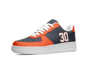 Chicago Bears Shoes for Men & Women | Custom Chicago Bears Gifts - Leather Sneakers