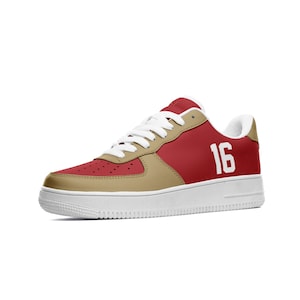 San Francisco 49ers Shoes | Custom Leather 49ers Sneakers for Men & Women