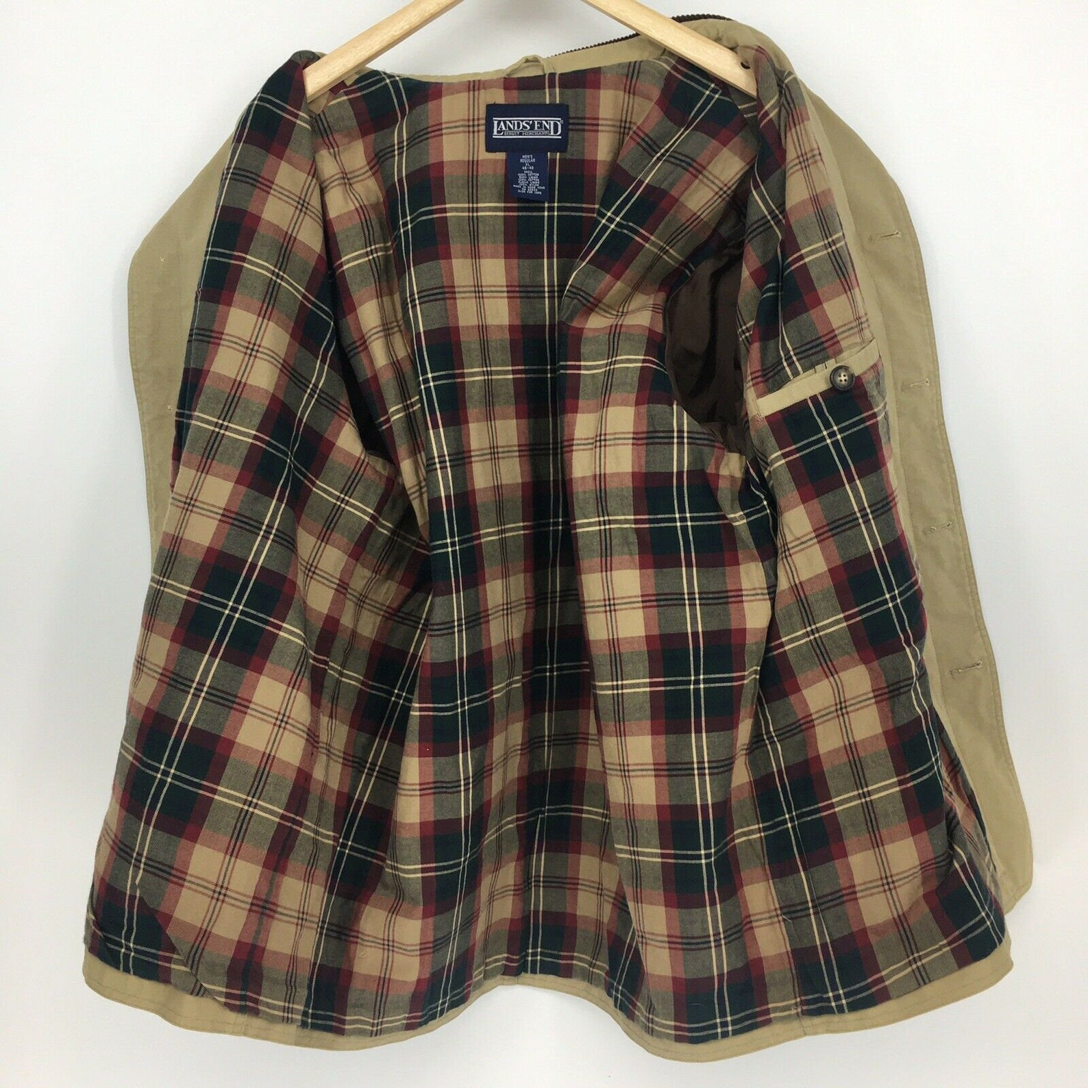 Vintage Lands End Mens XL Tan Beige Barn Chore Work Wear Coat Etsy