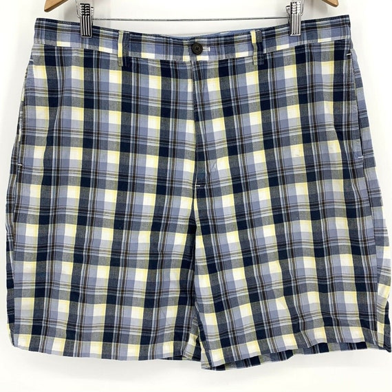 De Kamer arm Samenwerken met Vintage Chaps Ralph Lauren Madras Plaid Shorts Size 38 Y2K - Etsy