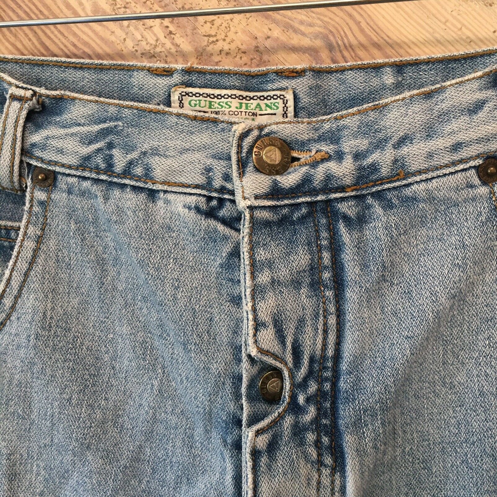 Vintage 80s Guess Jeans Mens Size 36x32 Patch Classic Etsy