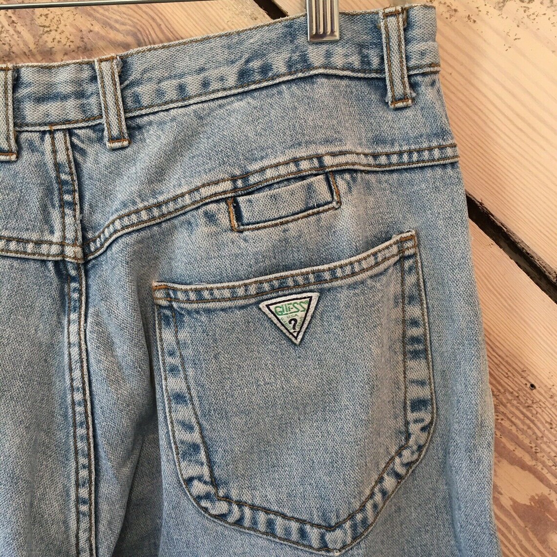 Vintage 80s Guess Jeans Mens Size 36x32 Patch Classic Etsy