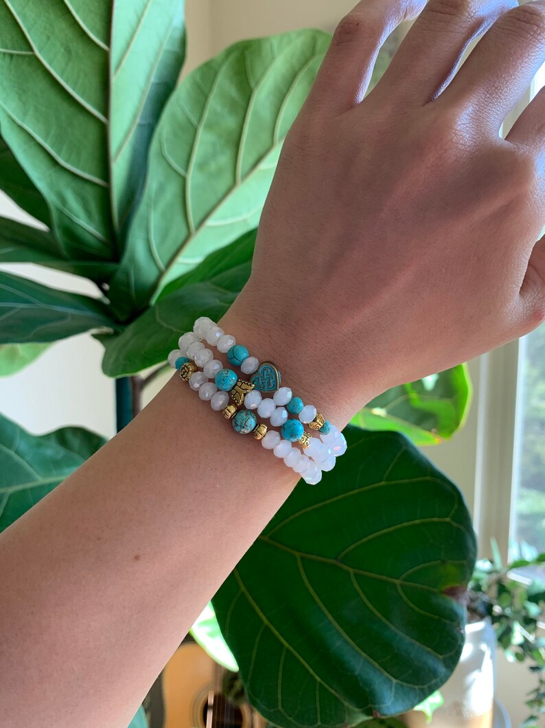 Tasseled bracelets, Crystal bracelets