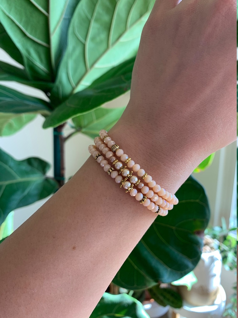 Tasseled bracelets, Crystal bracelets