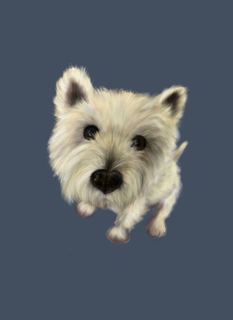 Your custom pet portrait! unframed!