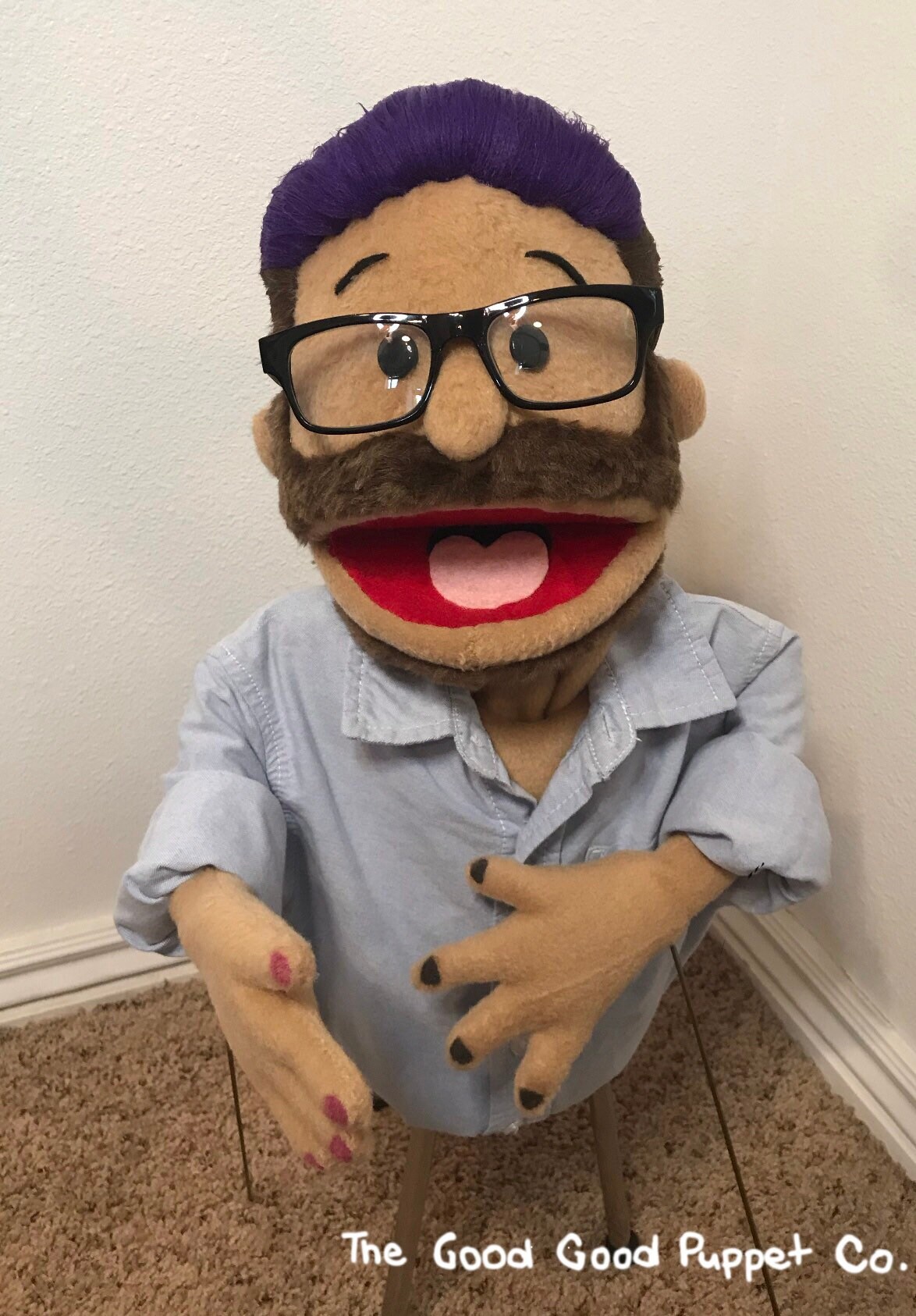 Fleece and foam puppets Etsy