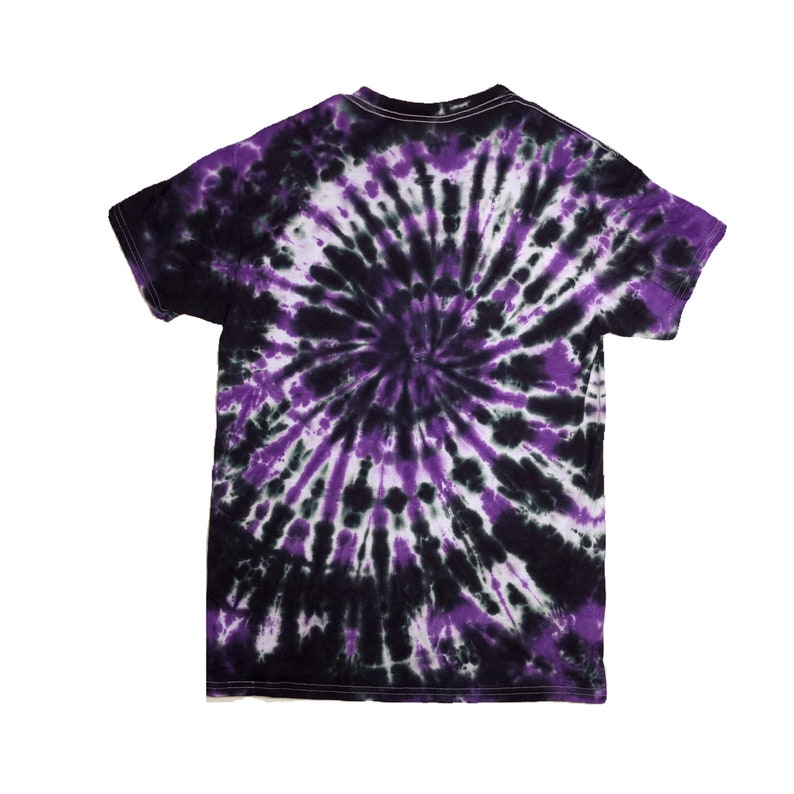 Purple Black Spiral Tie Dye Tshirt / Grunge / Goth / Hand Dyed - Etsy
