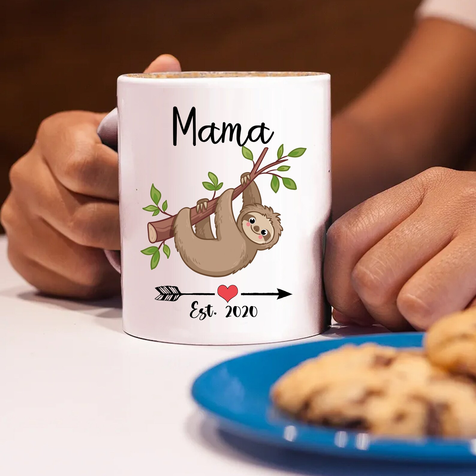 Mama Sloth Mug Cute Birthday Gift for Mom Best for New Mom