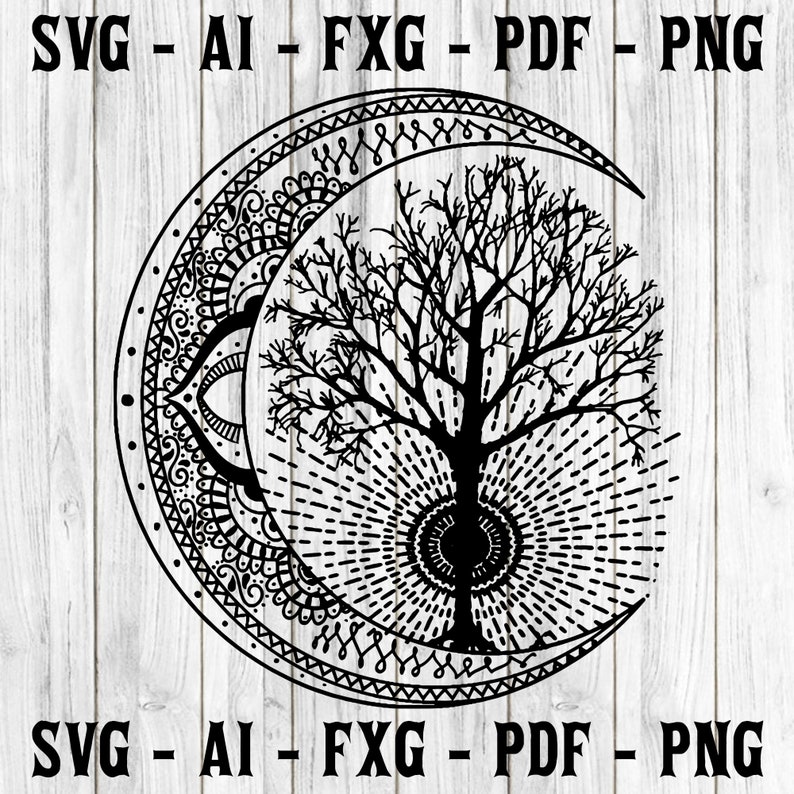 Download Mandala Svg Tree Of Life Tattoo Style Svg Png Cut Files Vinyl Clip Art Download Art Collectibles Drawing Illustration Hedoarchitects Pl