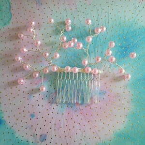 Unique piece, hair jewelry, silver hair comb, wedding, groom