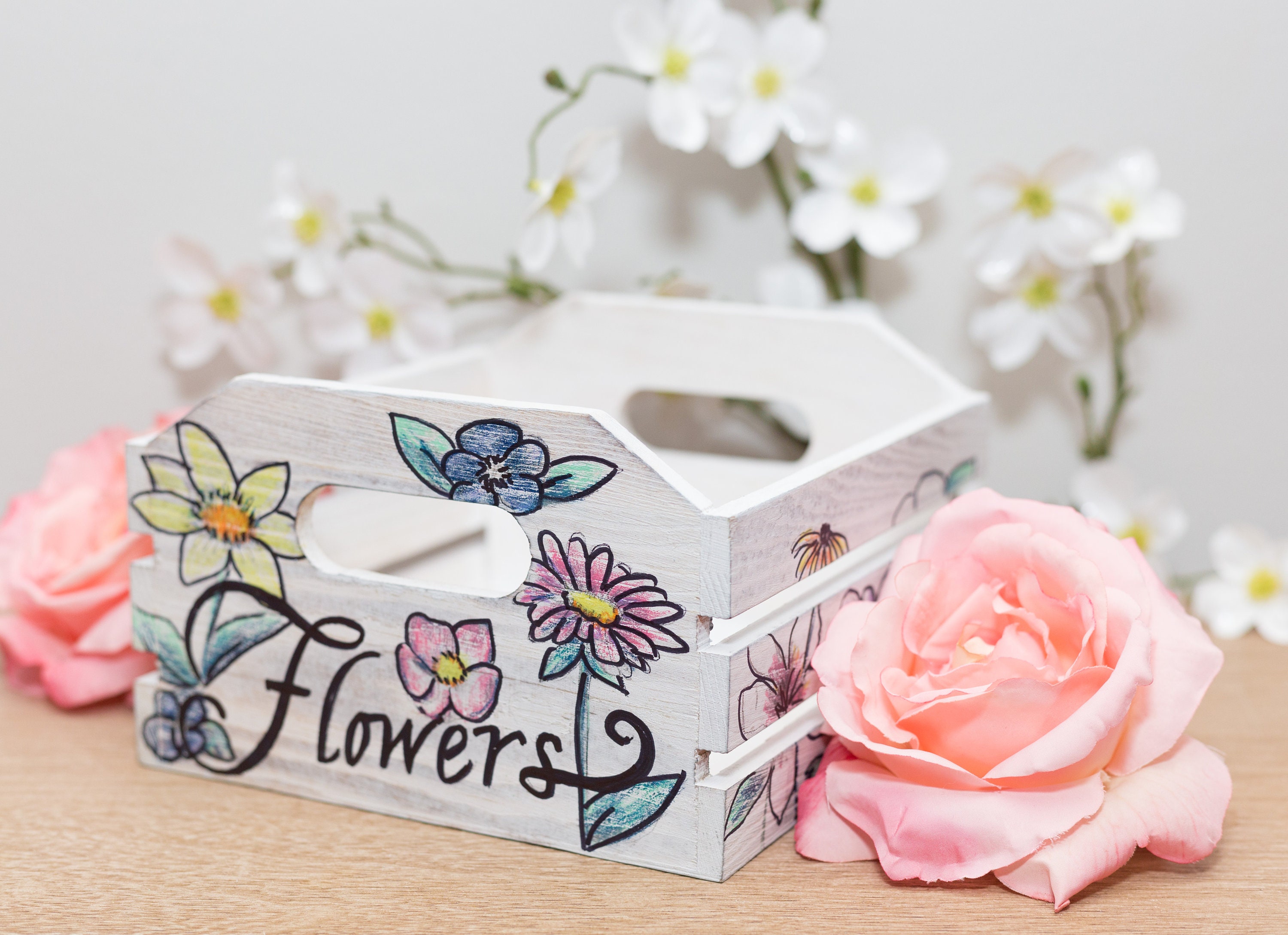 Caja de organización del jardín | Etsy