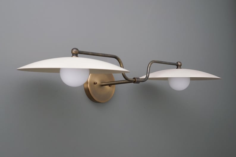 Vanity Light Light-Vanity Light-Bathroom Light-Brass Wall Sconce - Model No. 1110 image 2
