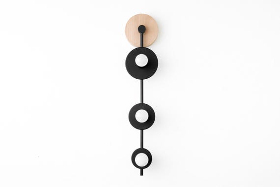 Multi Light - Unique Lighting - Scandinavian Lamp - Wall Sconce - Natural Wood Light - Model No. 8719